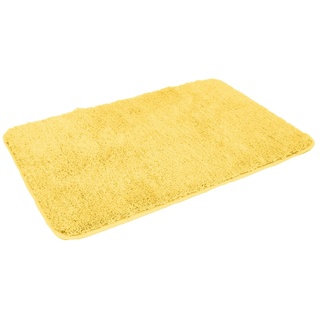 Kinzler Mikrofaser Badematte Uni (60 x 100 cm, gelb)