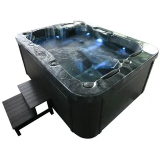 Home Deluxe Outdoor, Schwarz, Kunststoff, 160x80x210 cm, Freizeit, Pools und Wasserspaß, Whirlpools
