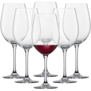 SCHOTT ZWIESEL Bordeaux Rotweinglas Classico (6er-Set), klassische Bordeauxgläser für Rotwein, spülmaschinenfeste Tritan-Kristallgläser, Made in Germany (Art.-Nr. 106226)