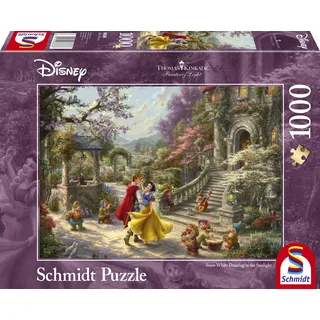 Schmidt Spiele, Thomas Kinkade: Disney Snow White - Dancing with The Prince 2021 Edition (1000pc), Puzzle, Ages 12+