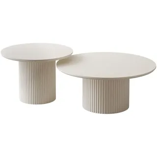 lookway Couchtisch OVI Ivory Holzwerkstoff 60 x 42 x 60 cm