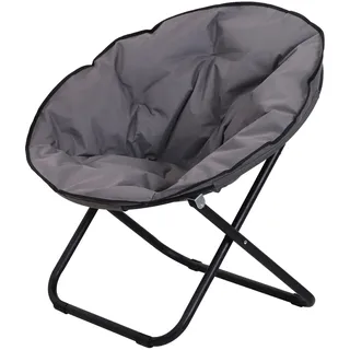 Outsunny Campingstuhl Klappsessel Grau