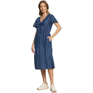 Cartoon Druckkleid Jeanskleid Blau 40