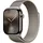 GPS + Cellular 46 mm Titangehäuse natur Milanaise Armband natur S/M