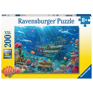 Ravensburger Verlag - Ravensburger Kinderpuzzle - 12944 Versunkenes Schiff - Unterwasserwelt-Puzzle für Kinder ab 8 Jahren, mit 200 Teilen im XXL-Format