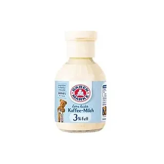 Bärenmarke Extra-leichte Kaffee-Milch, Fettgehalt von nur 3 %, Flasche mit 170 g