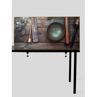 Akustik Tischtrenner mit Motiv (Holz) - 150x50 cm