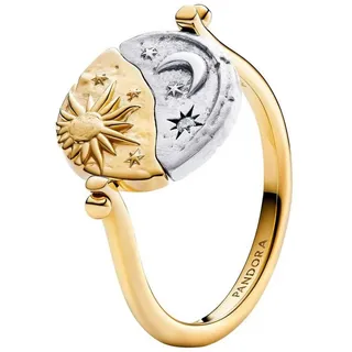 Pandora Medaillon-Ring für Damen Zweifarbig Gelbgold Gr. 52