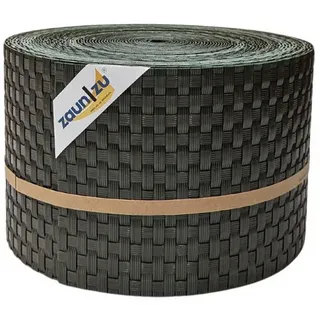zaunzu® Sichtschutzstreifen Rattan 26 m grün