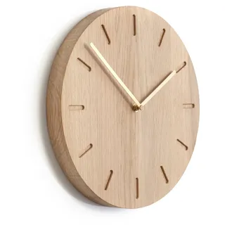 applicata - Watch:Out Wanduhr, Eiche natur / Messing