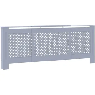 vidaXL Heizungsverkleidung MDF Grau 205 cm