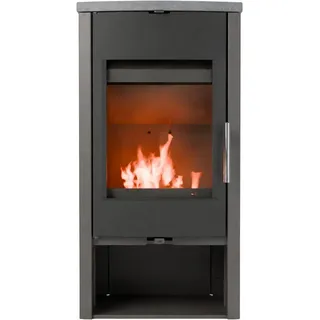 Haas + Sohn Kaminofen Portree, 6 kW, Zeitbrand grau