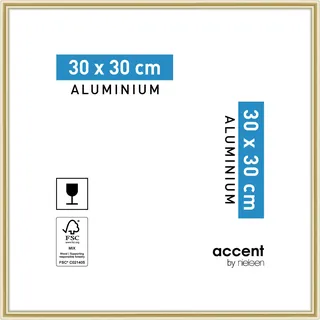 Nielsen Bilderrahmen Accent Aluminium 30 x 30 / Gold