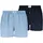 Woven Boxer Marine/Blau L