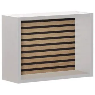 Proregal Wandregal Zebra 30 x 40 x 16 cm Eiche/Weiß