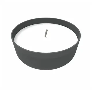 Engels Kerzen Formkerze Mia L gefüllt, Basalt, Ø 31 H 12.5 cm grau