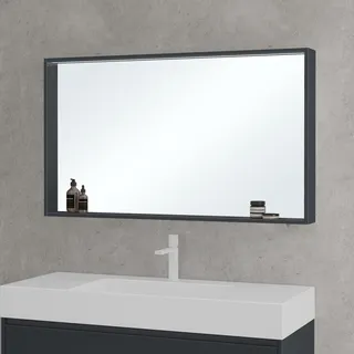Mai & Mai Spiegelschrank Bad mit Beleuchtung Badezimmerschrank Hängeschrank Badezimmerspiegel BxTxH 120x12x70 cm Anthrazit matt Spiegelschrank-01