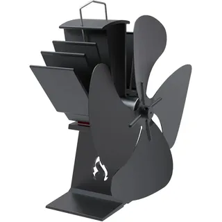ADURO Ofenventilator 5-flüglig Aluminium 0,21 m Schwarz