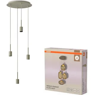 Osram Needle Plate 4-flg. 35 cm rund beige Stahl