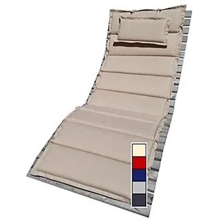 Polsterung Auflage für Wellenliege Waldsofa Traumliege Sonnenliege Relaxliege Gartenliege Himmelsliege Wellnessliege Saunaliege (Crème, Auflage)