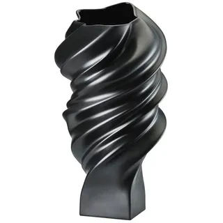 Rosenthal Tischvase Rosenthal Squall Vase, Porzellan schwarz