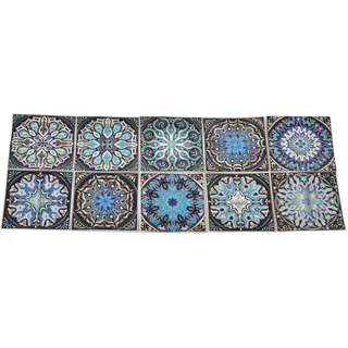 30 Traumhaft Grüne Mandala-fliesenaufkleber, Wanddeko, Ht47, 10 X 10 Cm, Arabesken-aufkleber Für Die Wohnzimmerwand