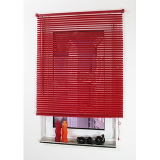 Bella Casa Kunststoff-Jalousie, rot, 220 x 80 cm