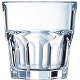Arcoroc Tumbler-Glas Granity, Glas gehärtet, Tumbler Trinkglas stapelbar 160ml Glas gehärtet transparent 6 Stück 160 ml