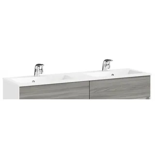 Pelipal Serie 6010 Mineralmarmor-Doppelwaschtisch MMDWT54-1530, B:1530, H:20, T:500mm MMDWT54-1530