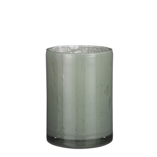 Mica Glas Vase Estelle zylinder hellgrün, 23 x 17 cm