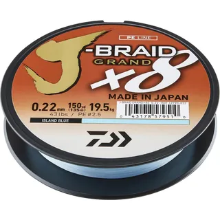 Daiwa J-Braid Grand X8 blau 0.18, 12.5kg, 135m