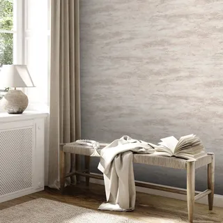 A.S. Création Vliestapete Putzoptik 53 x 1005 cm 10 m beige/weiß 390411