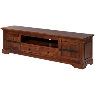 MASSIVMOEBEL24.DE Oxford TV-Lowboard 200x45x55 cm Braun Holz, Massivholz