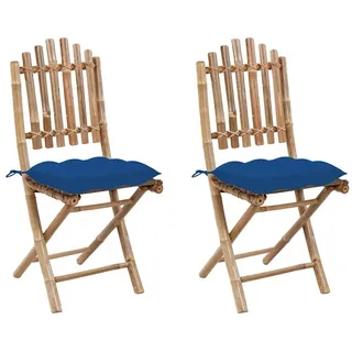 vidaXL Klappbare Gartenstühle 42 x 42 x 92 cm blau 2 St.