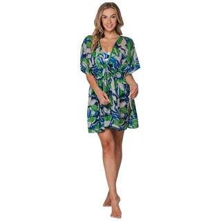 Pastunette Strandkleid Damen Strandcape Kaftan (1-tlg) Modisches Design blau|grün