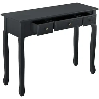 en.casa Konsolentisch Hirschhorn 100 x 78 x 35 cm schwarz