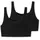 Bustier 2er-Pack Schwarz 40