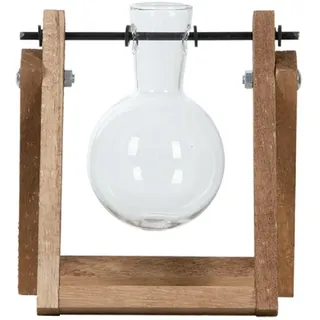 Flaschenvase Auf Einem Holzständer