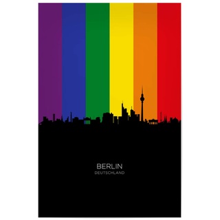 artboxONE Poster 30x20 cm Städte Berlin Germany Skyline Pride - Bild Berlin bunt Cityscape