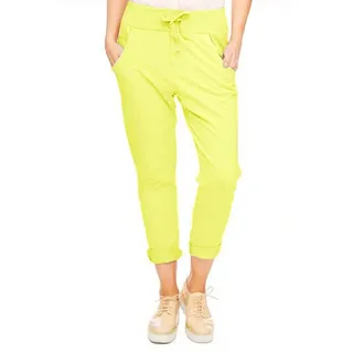 Wendy Trendy Jogger Pants Damen Jogger Hose Baggy in vielen verschiedenen Farben gelb M