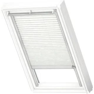 VELUX Plissee Dekor Klassik Weiß gemustert, alu Schiene: Premium