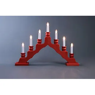 Trendiger Schwede - rendger Schwede - Schwedenbogen rot – Schwibbogen – Lichterbogen - Breite 47,5 cm, Höhe 33 cm - Erzgebirge - NEU