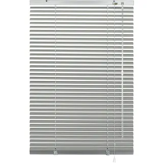 GARDINIA Aluminium-Jalousie zum Klemmen 60 x 130 cm silber