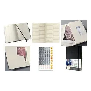 sigel Buchkalender Conceptum 2024, ca. DIN A4, schwarz Wochenkalender, 225 x 315 mm, 1 Woche / 2 Seiten, 192 Seiten - 1 Stück (C2418)