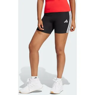 adidas Essentials 3-Streifen High-Waist kurze Leggings schwarz/weiß XXL