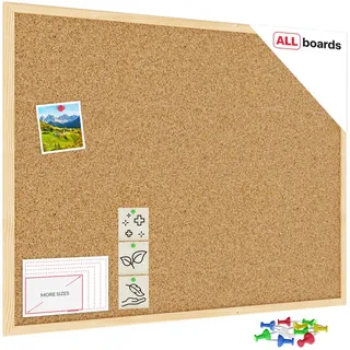 ALLboards Pinnwand 80 x 60 cm Braun