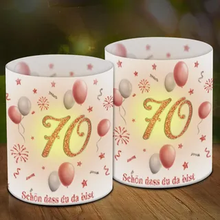 12 Windlicht Tischdeko Geburtstag, Happy Birthday Deko Windlicht Tischdeko Rosegold Geburtstag Tischdekoration Geeignet Für Teelichter Oder Kerzen (70)