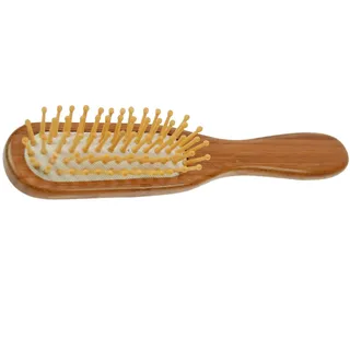 Fantasia Beauty Haarbürste Haarbürste, Bambus-Holz, Holzstifte mit Noppen, 21 x 4 cm, 1-tlg., Bambus-Holz, Vegan