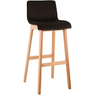 CLP Barhocker mit Lehne 77 cm Braun