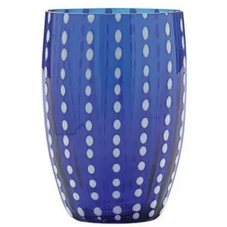 Zafferano Set 6 Perle Tumbler Wasserglas blau
